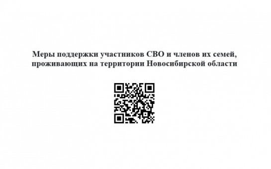 Меры поддержки участников СВО и членов их семей, проживающих на территории Новосибирской области